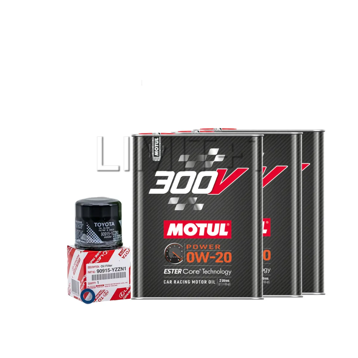 Motul Gr Corolla 300V 0W-20 Oil Change Kit 1