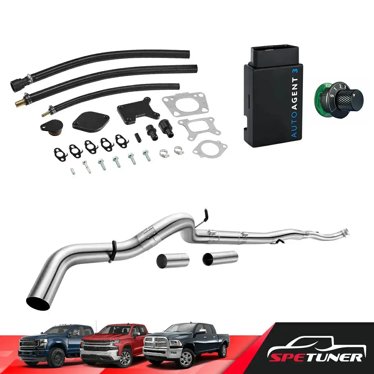 Dpf/Def/Egr Delete For 2017-2023 6.6L Duramax L5p 2500Hd 3500Hd All-In-One Kit 12