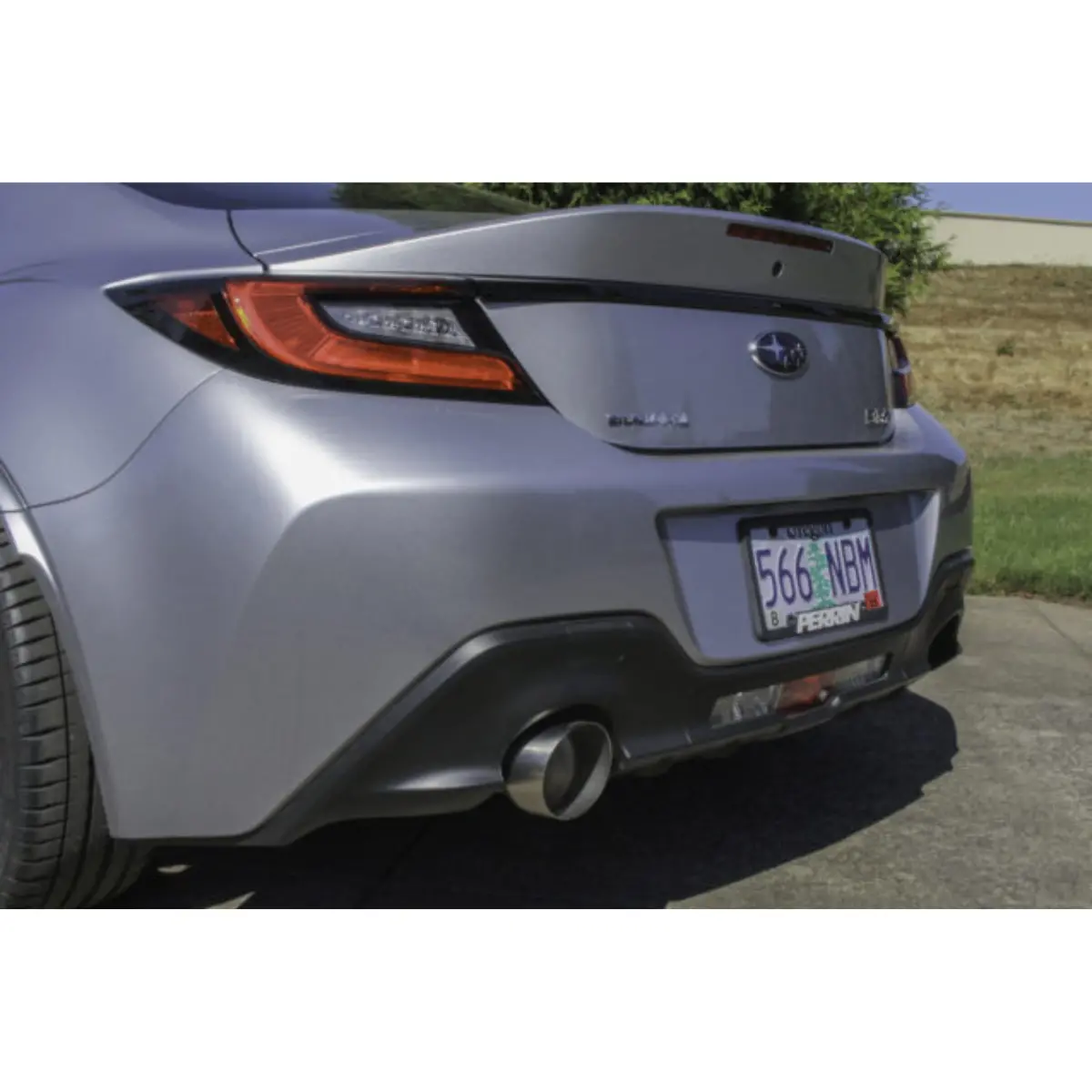 Perrin Gr86 / Brz Axle Back Exhaust Ss (Single Side Exit W/Helmholtz Chamber) 2