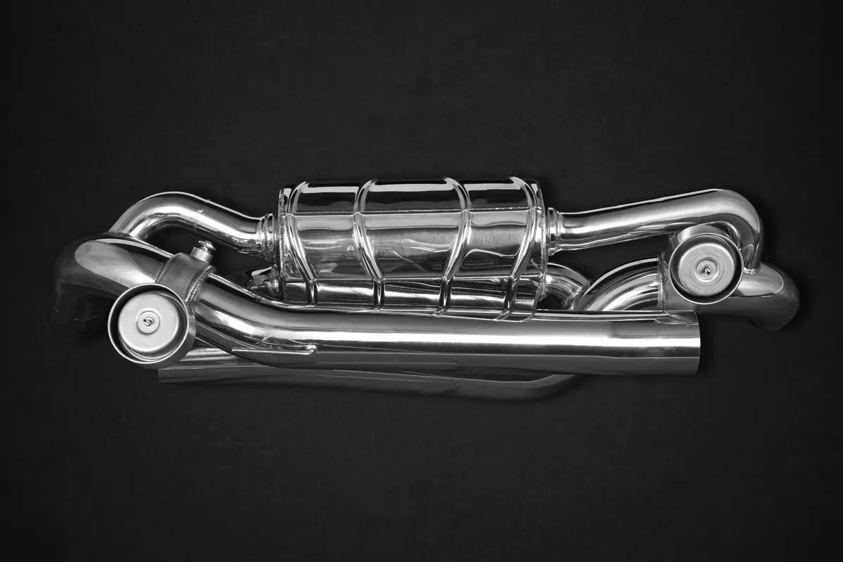 Capristo Valved Exhaust Muffler For Oem Cats (Ces3) - Porsche 992 Carrera/ S/ Turbo/ Turbo S 1
