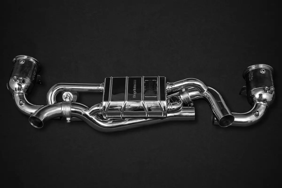 Capristo Valved Exhaust + 250 Cell Sport Cats (Oe Actuators) - Porsche 992 Carrera/S/Turbo/Turbo S 1