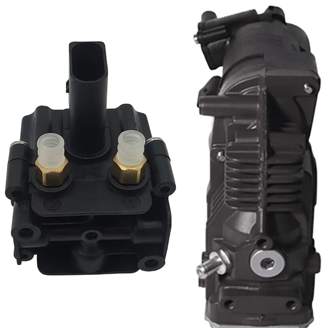 Air Suspension Compressor Pump & Solenoid Valve Block For Bmw X5 E70 X6 E71 E72 1