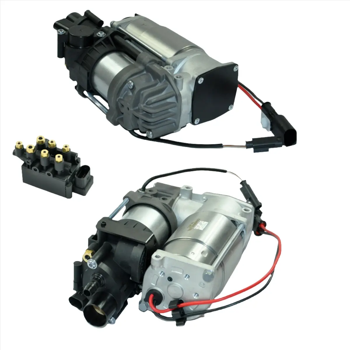 Air Compressor Pump + Solenoid Block Valve For Bmw 7 Series G11 G12 740I 750I 1