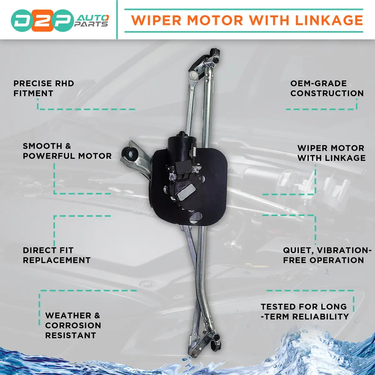 Front Windscreen Wiper Motor With Linkage For Mini: Mini 2
