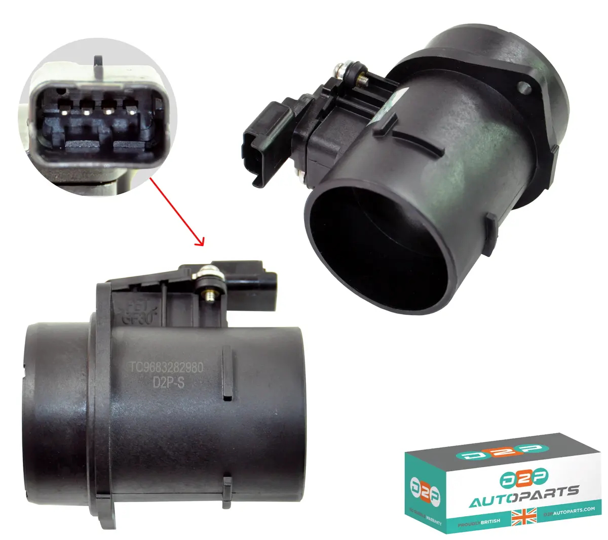 Maf Air Flow Mass Meter Sensor For For Citroen, Peugeot 1