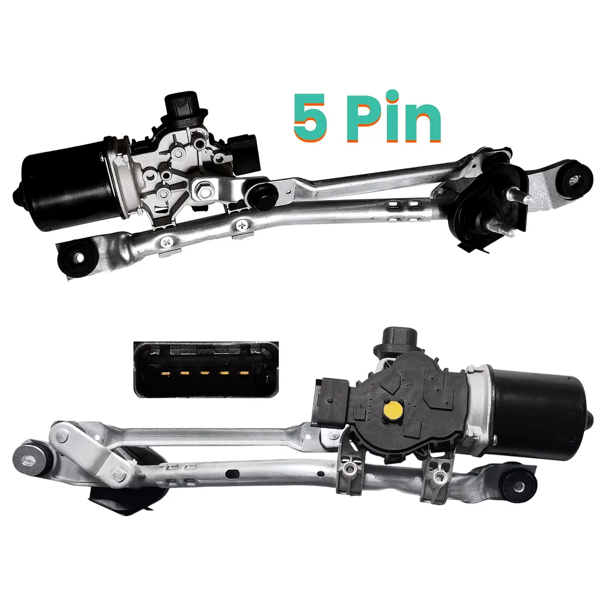B000779680 Front Wiper Motor & Linkage Fits Peugeot 108 Citroen C1 Toyota Aygo 1
