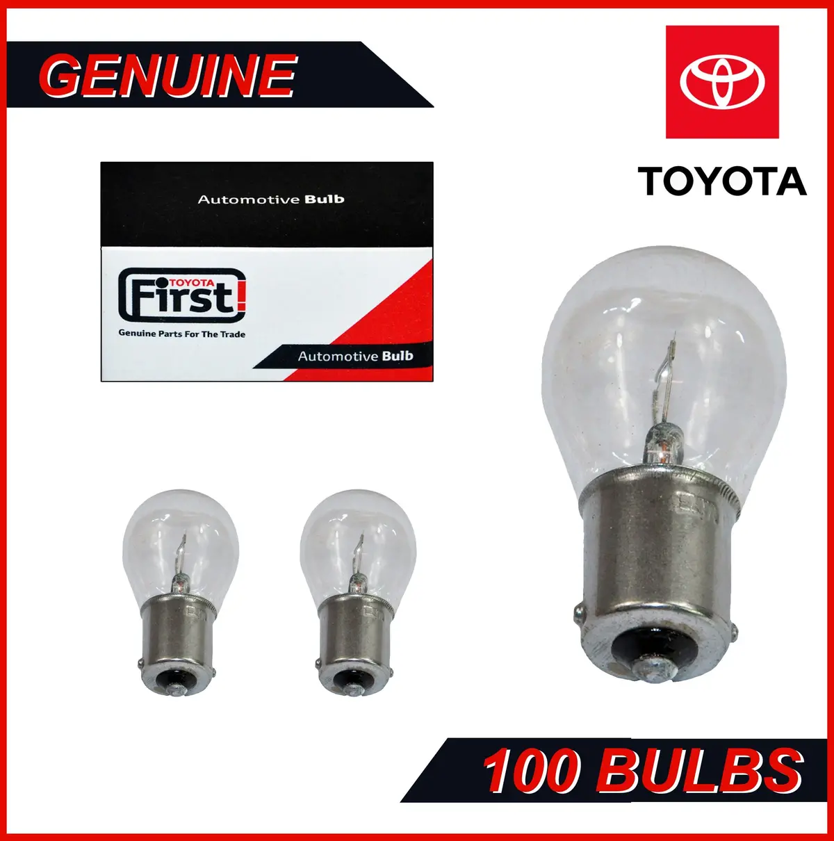 100X Llb382 382 Bulbs P21w 12V 21W Ba15s Bulbs Stop Indicator Flasher Tail Brake 1