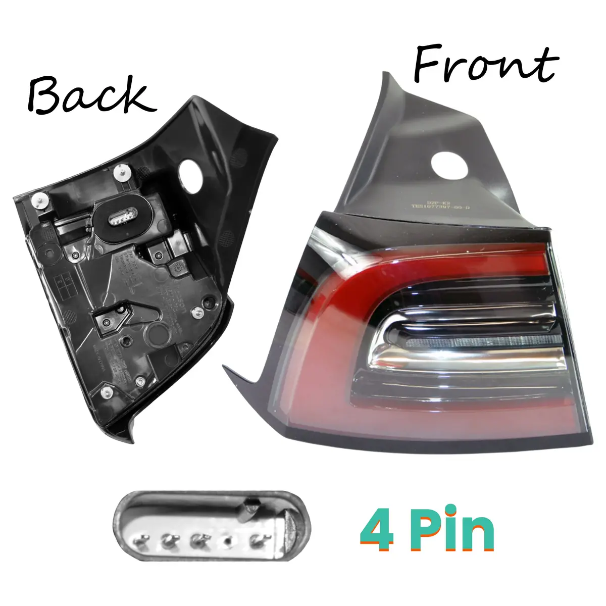 Left Side Outer Rear Tail Light Brake Lamp For Tesla: Model 3 1