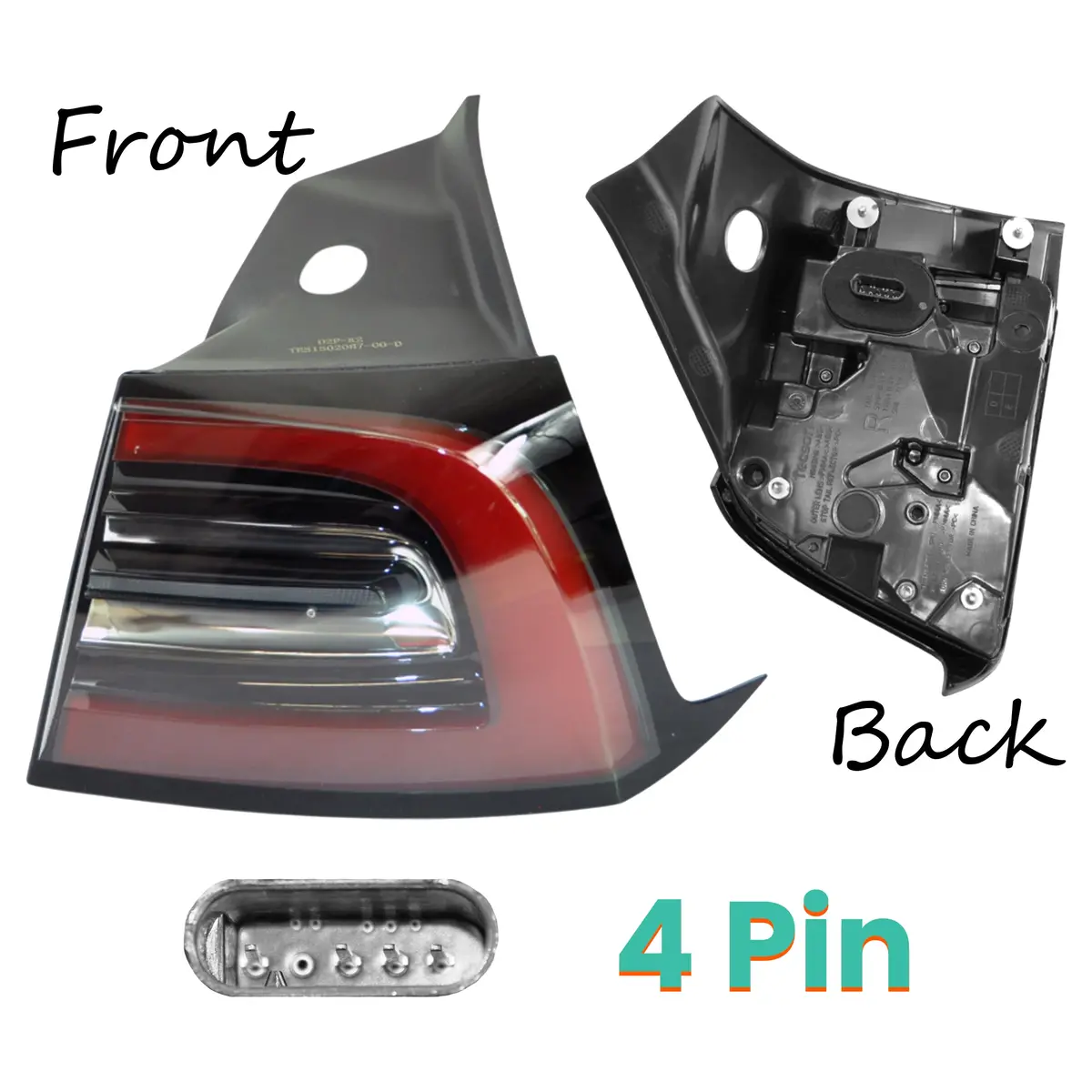 Rear Outer Tail Light Right For Tesla: Model 3, Model Y 1
