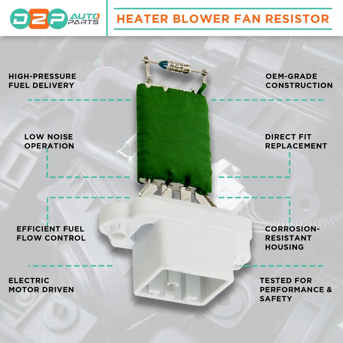 Heater Blower Fan Resistor For Ford Fiesta, Focus & C-Max 2