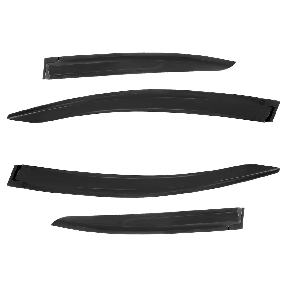 4Pcs Front And Rear Wind Rain Sun Smoke Deflectors For Honda: Civic 2012-2016 Sedan 1