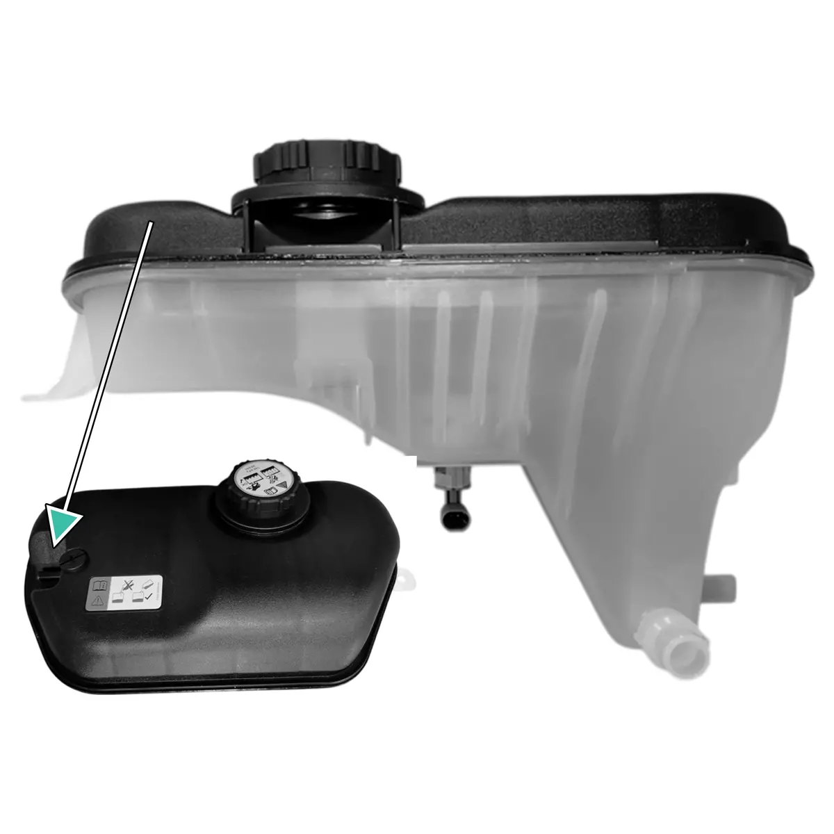 Coolant Expansion Tank For Jaguar Xf I X250 Xj X351 2008-2016 3.0 D 4R838a080ac 1