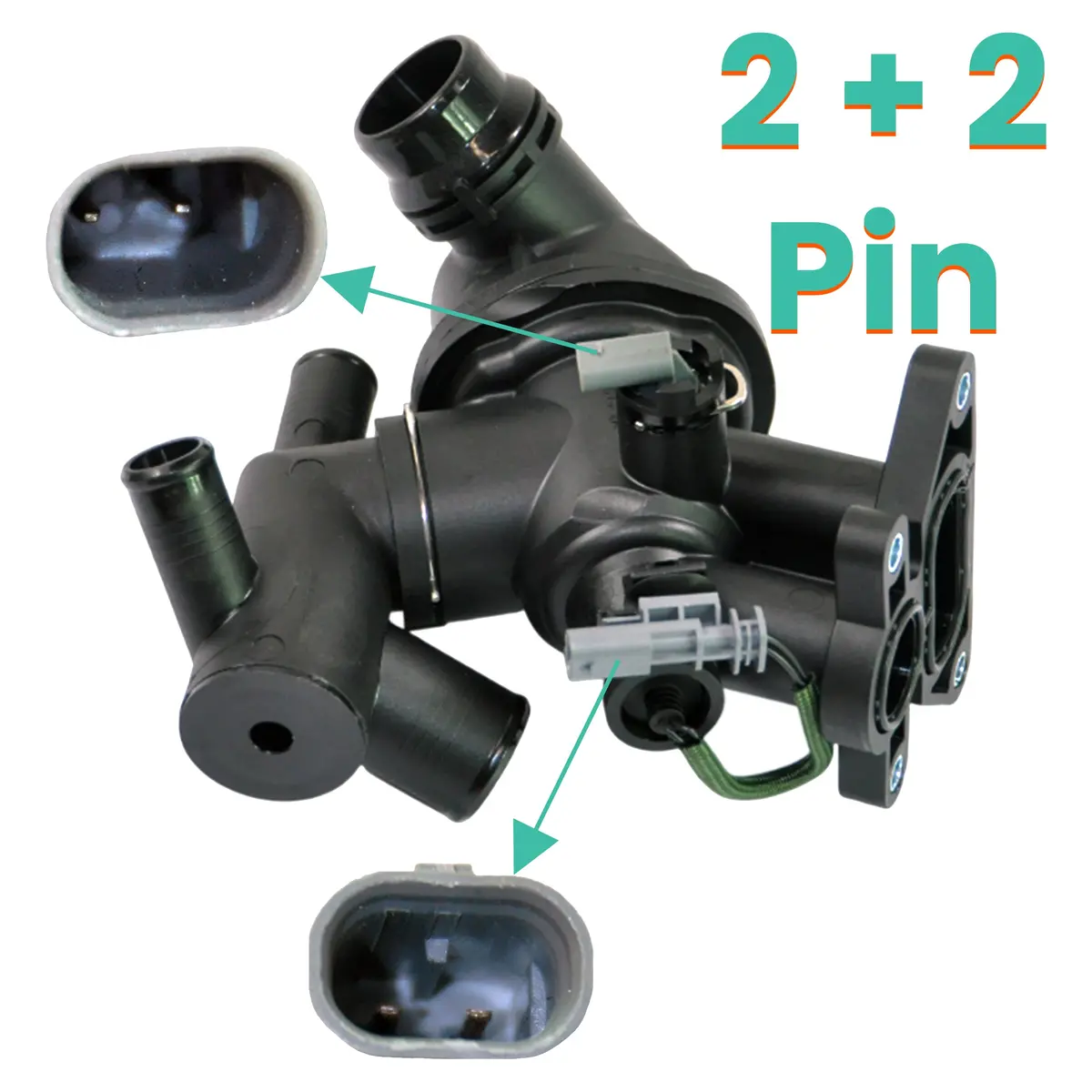 Thermostat Housing For Jaguar: E-Pace, Land Rover: Discovery Sport, Range Rover Evoque, 1