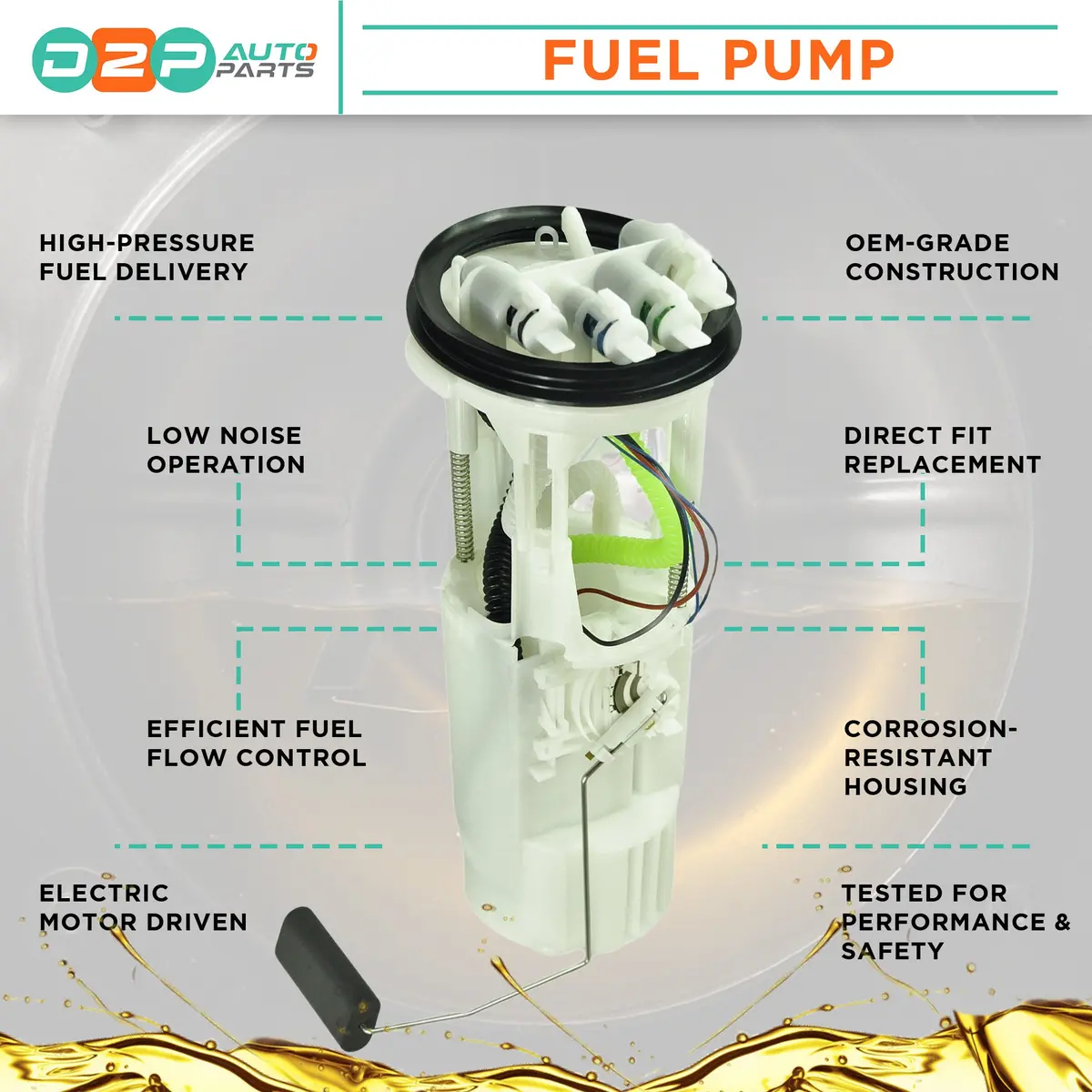 In Tank Fuel Pump & Sender Unit (12V) For Land Rover Discovery, Wfx000280 2