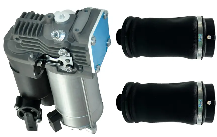 Air Suspension Compressor Pump + Air Spring Bags For Mercedes Gl X164, Ml W164 1