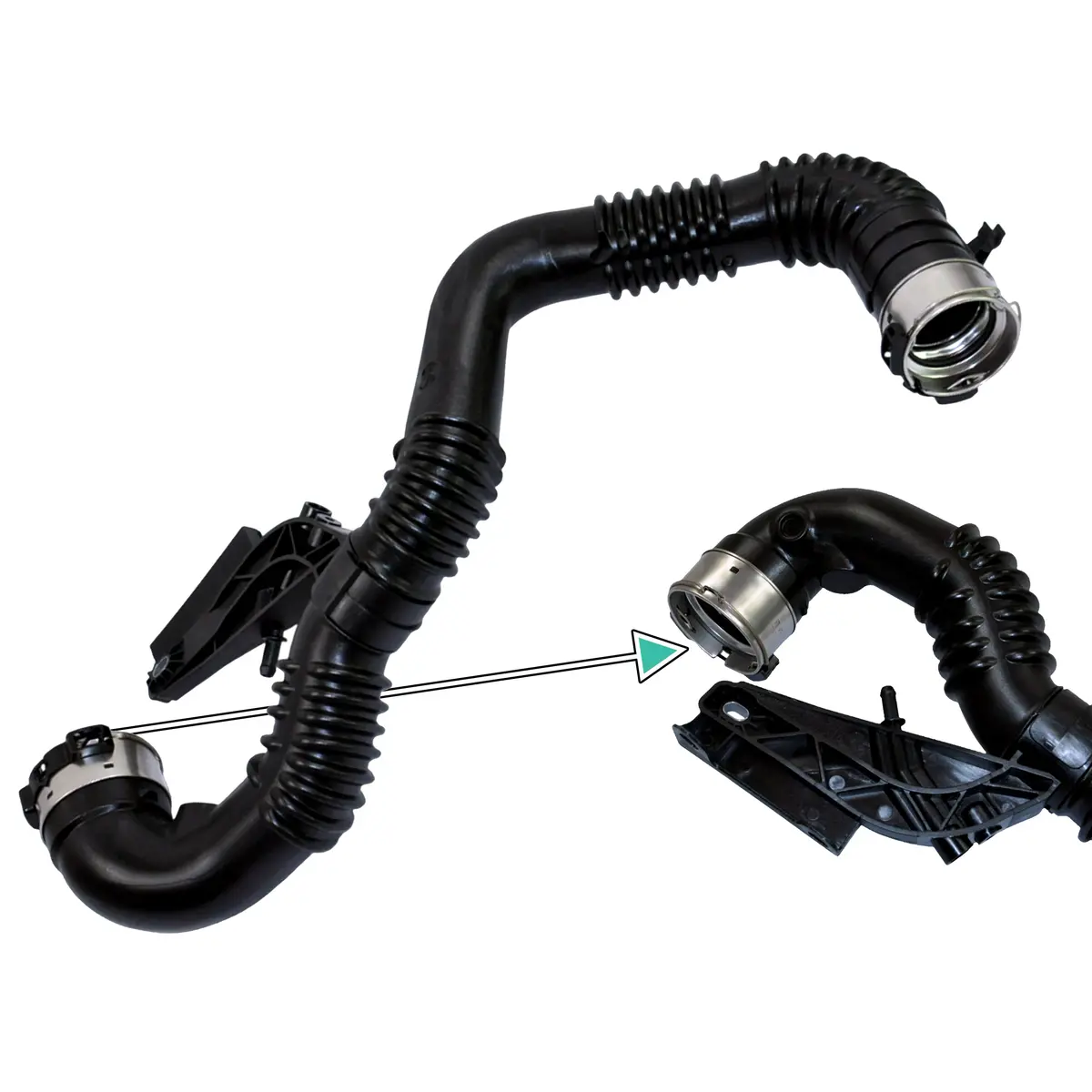 Turbo Intercooler Hose Pipe For Nissan: Qashqai, Qashqai/Qashqai+2, X-Trail, Renault: Kadjar, 1