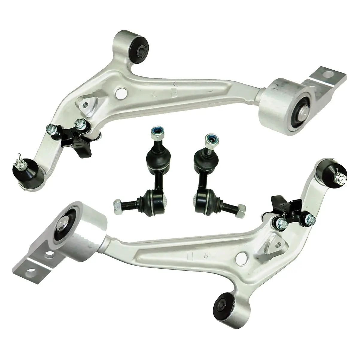 Front Lower Suspension Track Control Arms & Links Kit For Nissan X-Trail 1