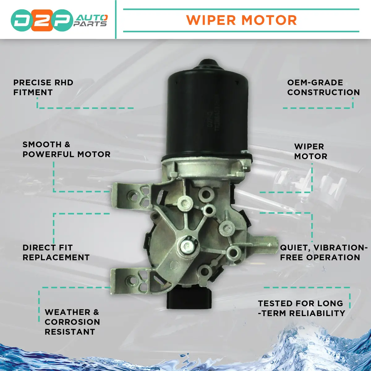 Windscreen Wiper Motor For Renault: Clio 2