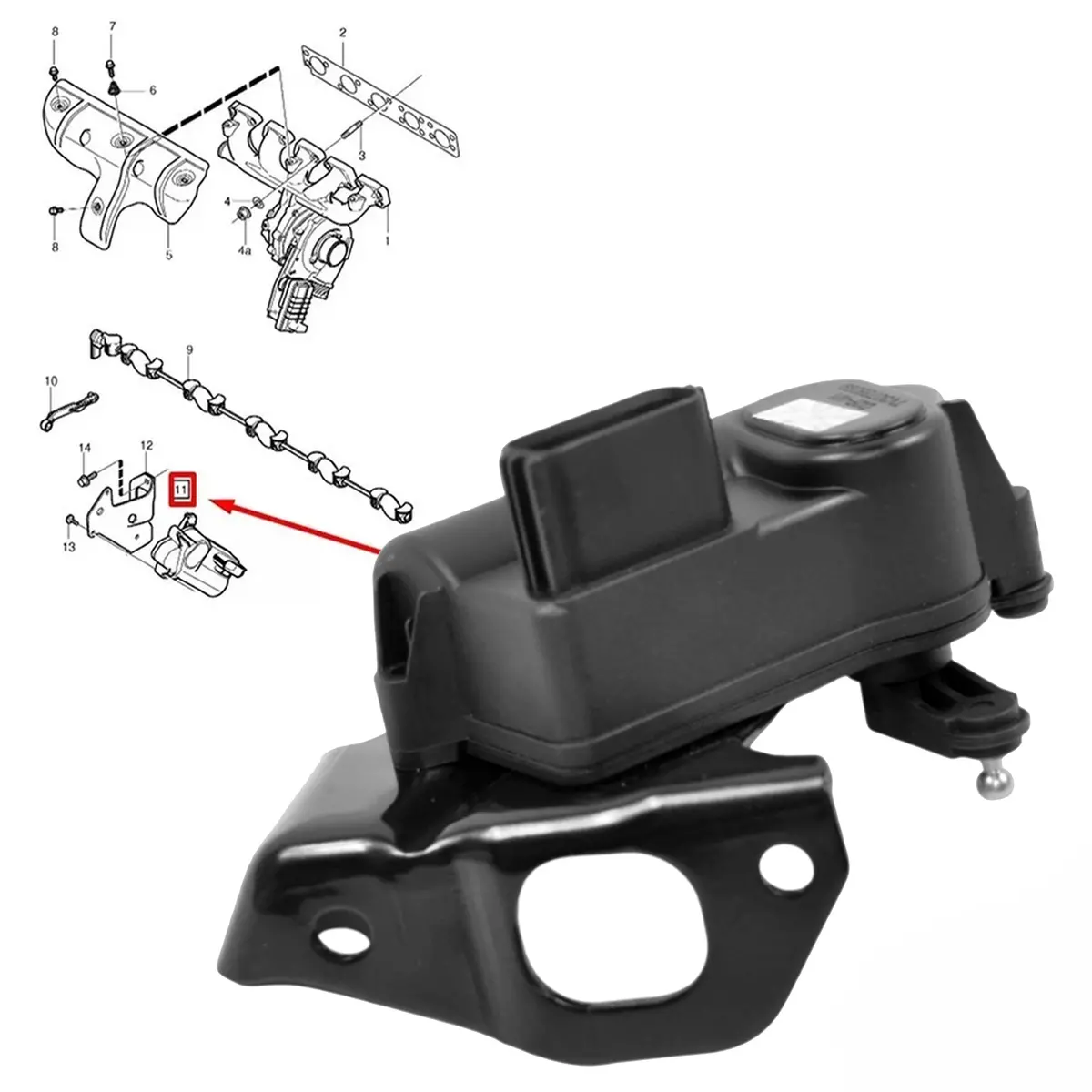 Swirl Flap Motor For Volvo C30 C70 S40 S60 S80 V50 V70 Xc60 Xc70 Xc90 30756099 For Volvo: C30, C70, S40, S60, S80, V50, V70, Xc60, Xc70, Xc90 2
