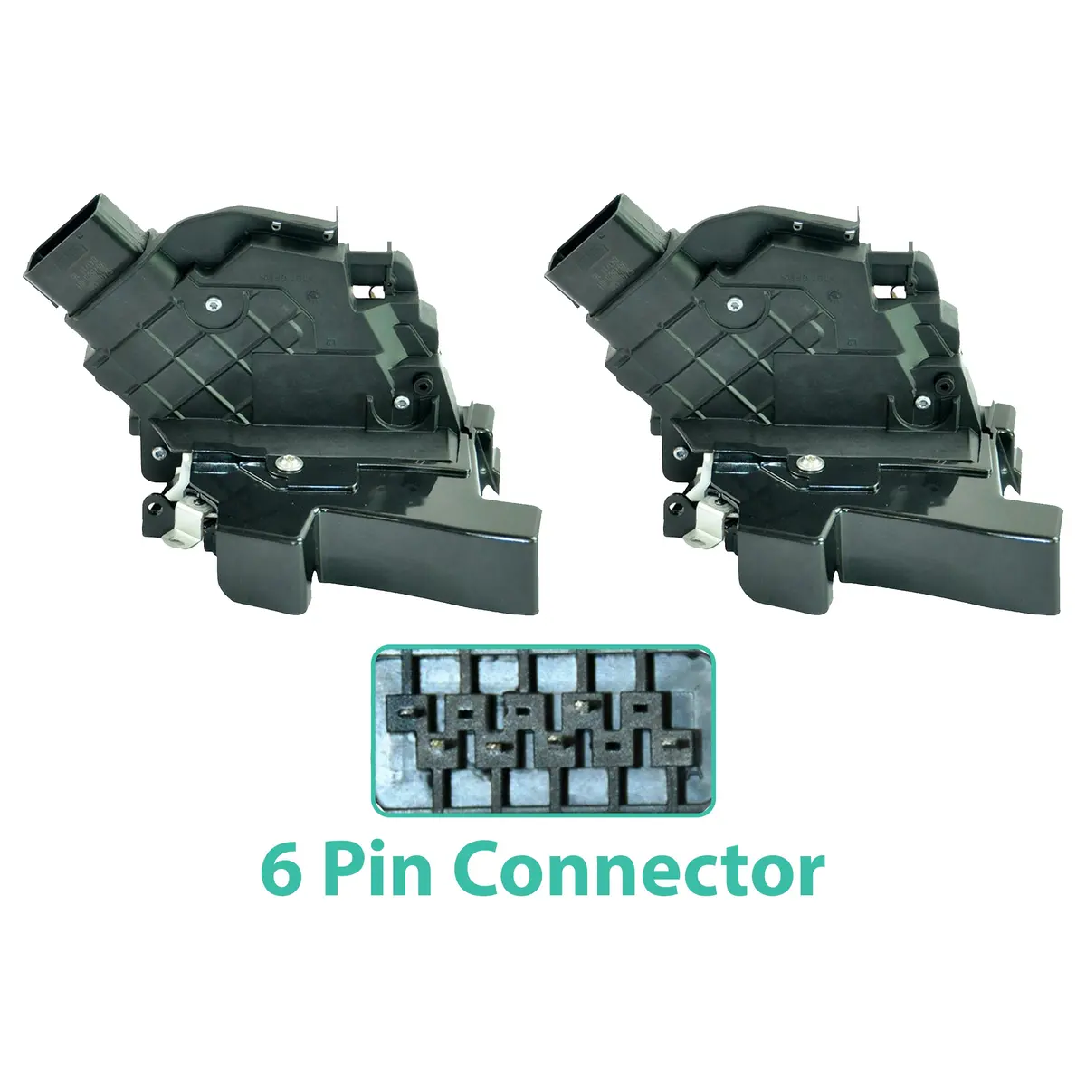 Front Door Lock Mechanism Pair For Volvo: C30, C70, S40, S80, V50, V70, Xc60, Xc70 1