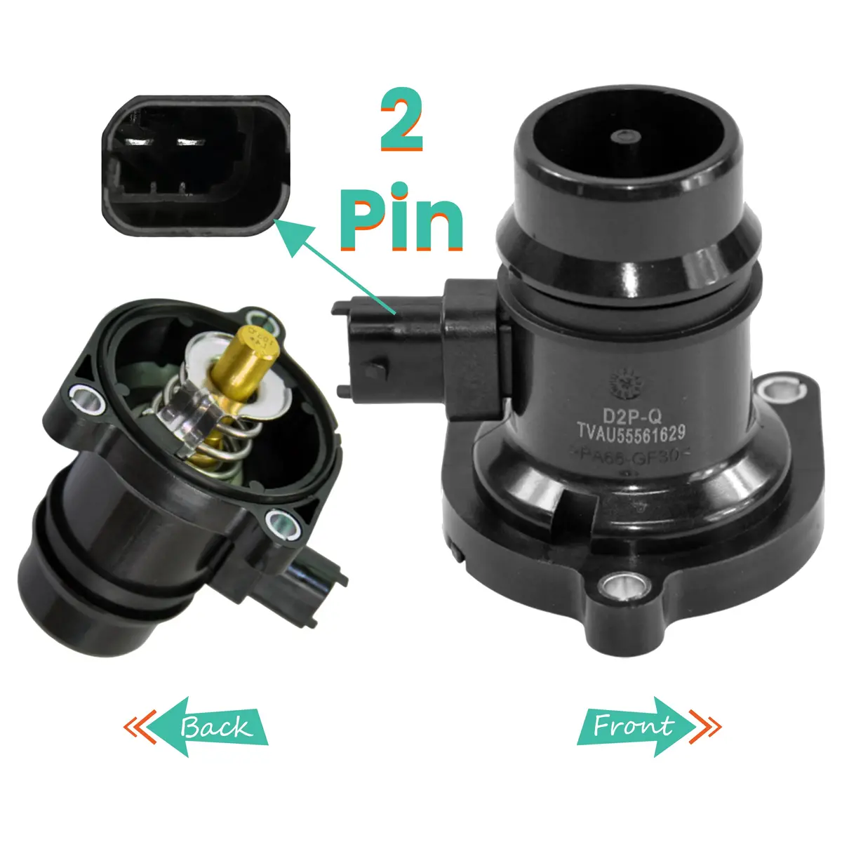 Thermostat Coolant For Opel: Adam, Ampera, Astra, Astra J, Corsa, Meriva 1