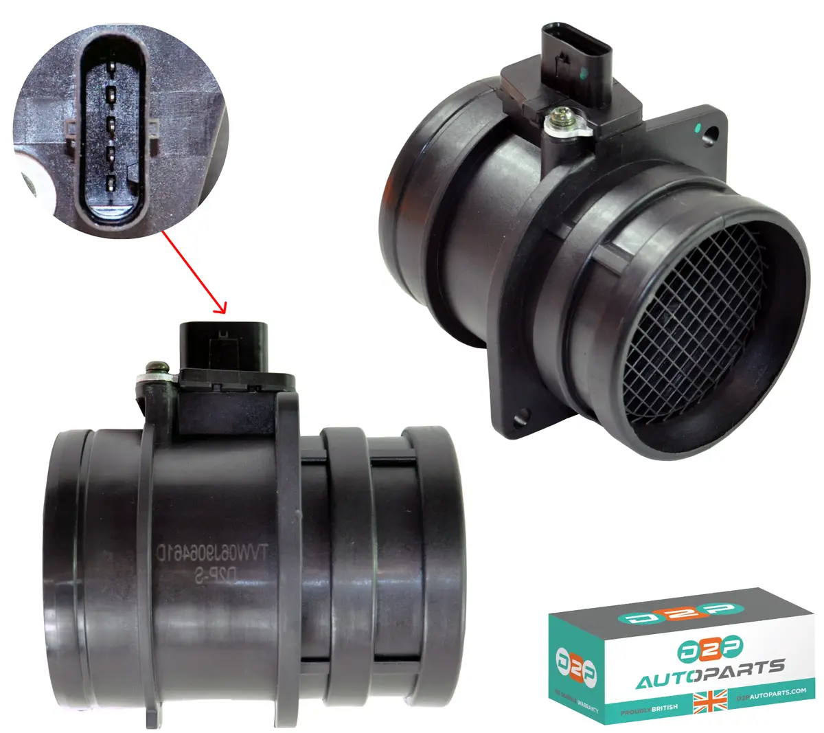 Engine Mass Air Flow Meter For For Audi, Porsche, Seat, Skoda, Vw 1