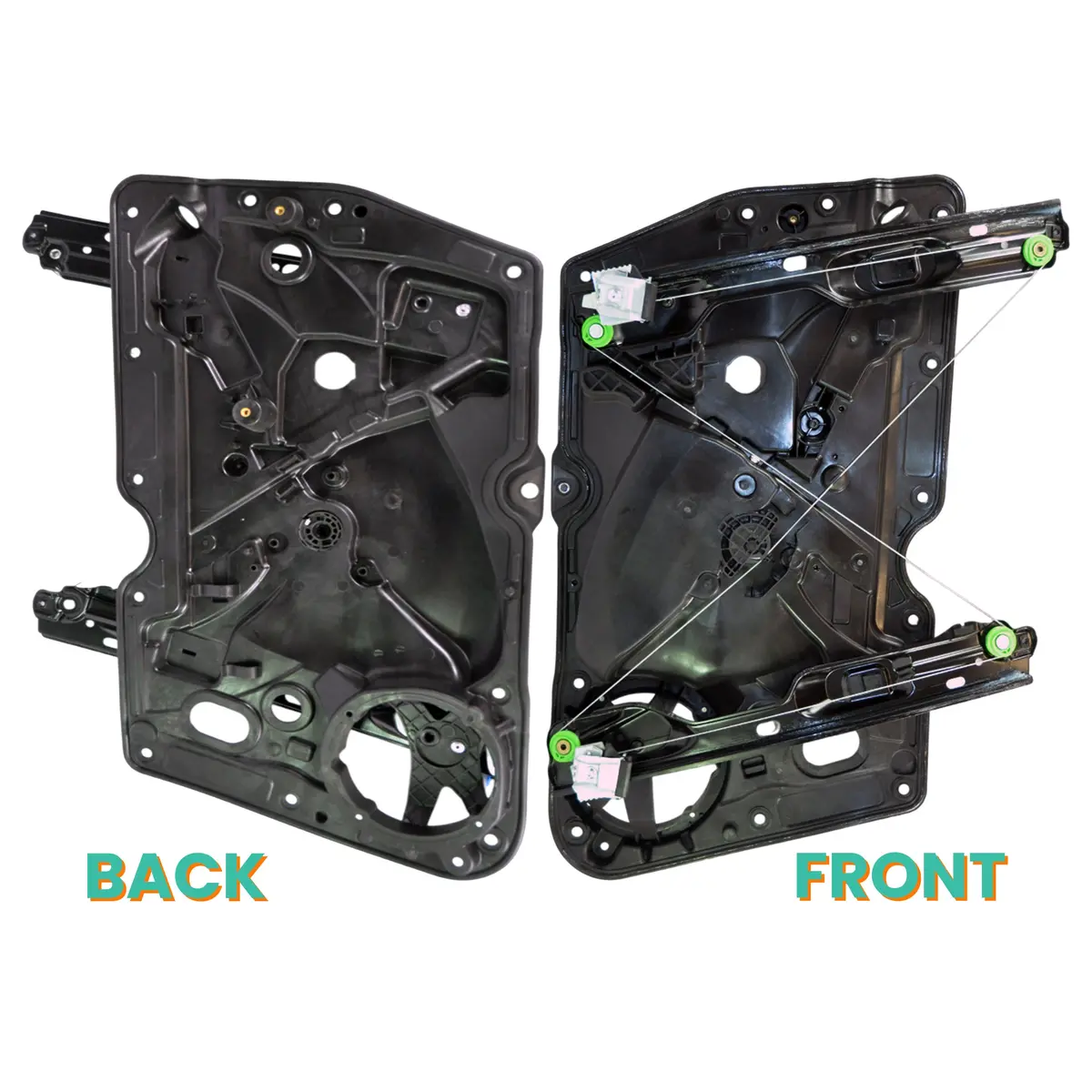 Front Right Window Regulator Driver & Panel For Vw: Golf, Mk6 F 1