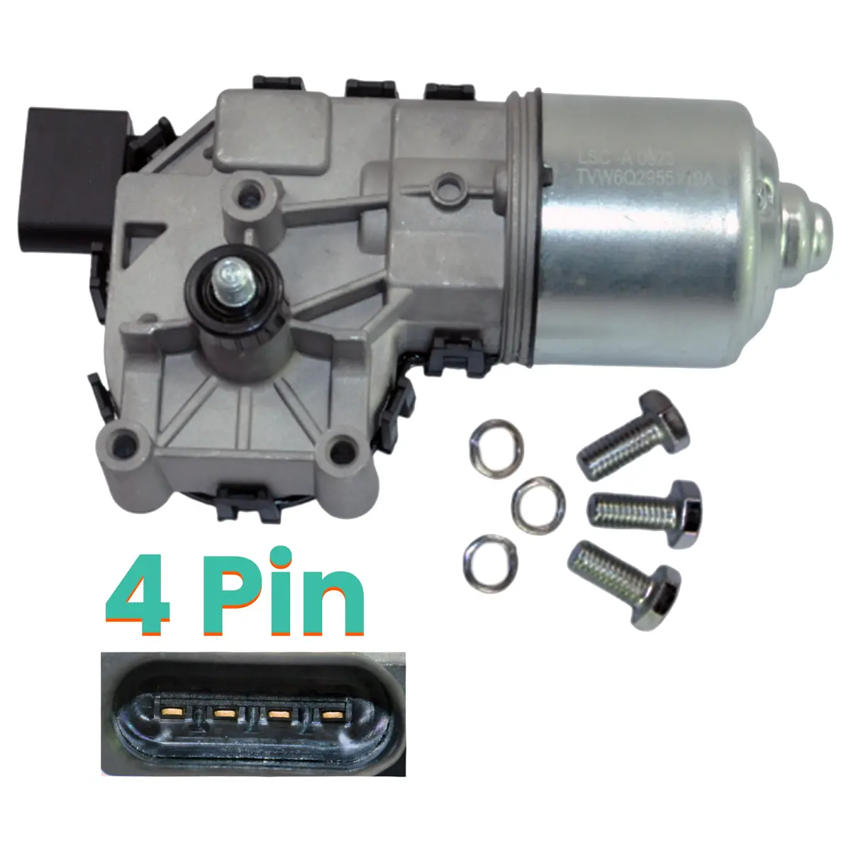 Front Windscreen Wiper Motor For Vw Polo – 4‑Pin (6Q2955119a) 1