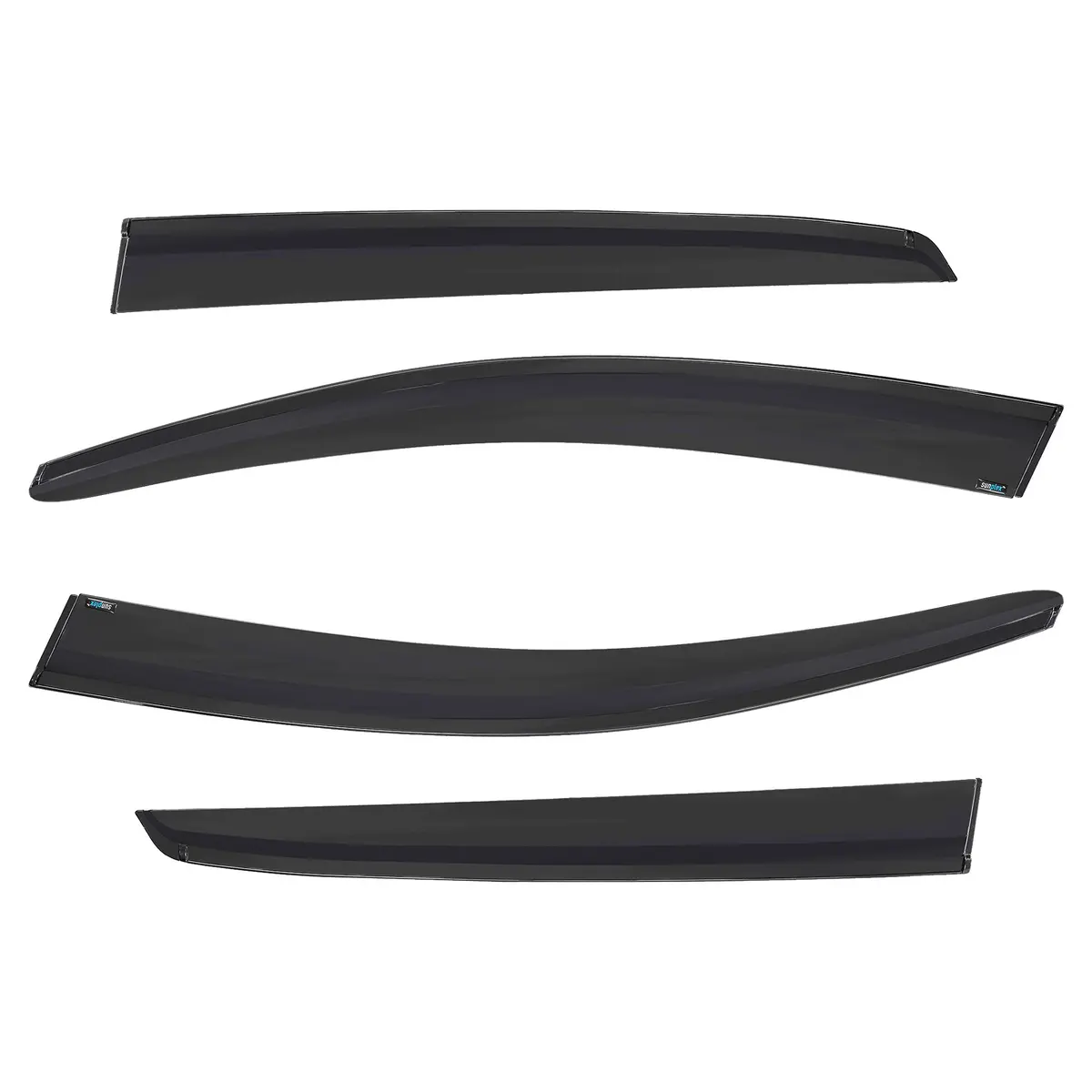 4Pcs Of Front & Rear Wind Deflectors For Vw: Golf 2003-2009 Hb 5D, Vw Golf 2009-2013 Hb 5D 1