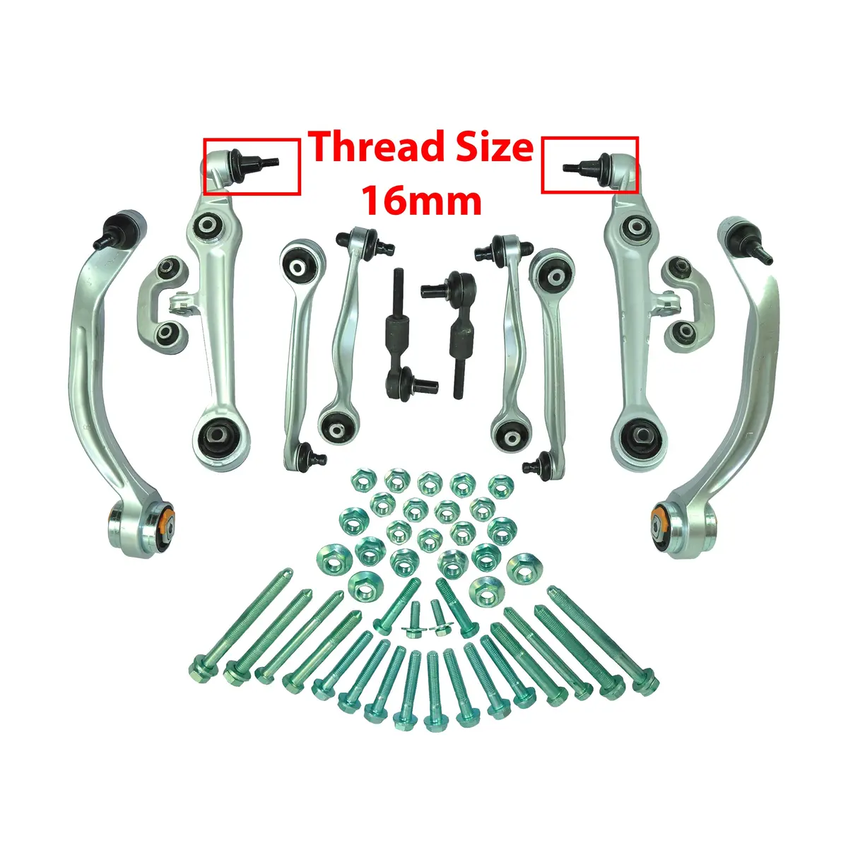 Front Suspension Track Control Arm (16 Mm) For Audi, Vw, Seat And Skoda 8D0498998 1