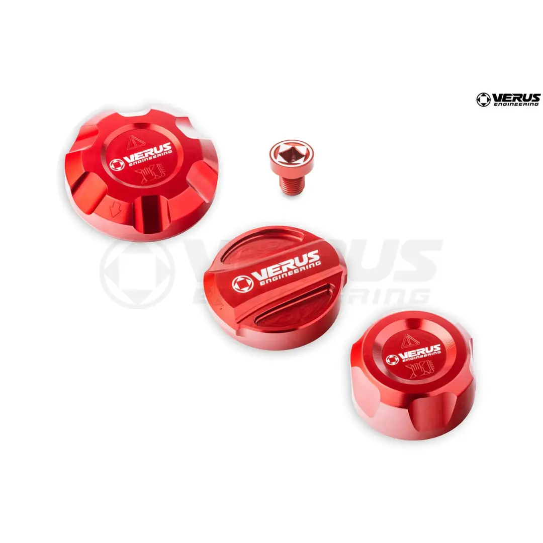 Verus Engineering Gr Supra Engine Bay Fluid Cap Kit 3