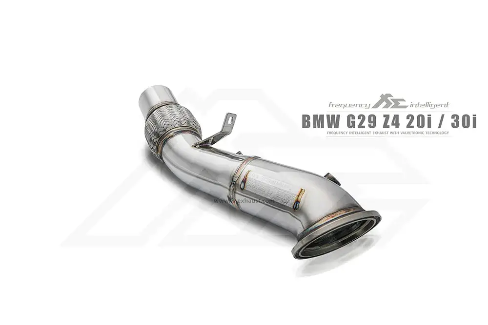 Fi Exhaust Front Pipe + Mid Pipe + Valvetronic Muffler + Dual Silver Tips (Retains Oem Valve Settings - No Remote) - G29 Z4 2019-Up 1