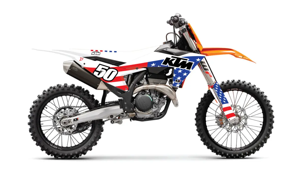 Complete Kit Usa Ktm Sx/F 125 250  Wht Bg 1