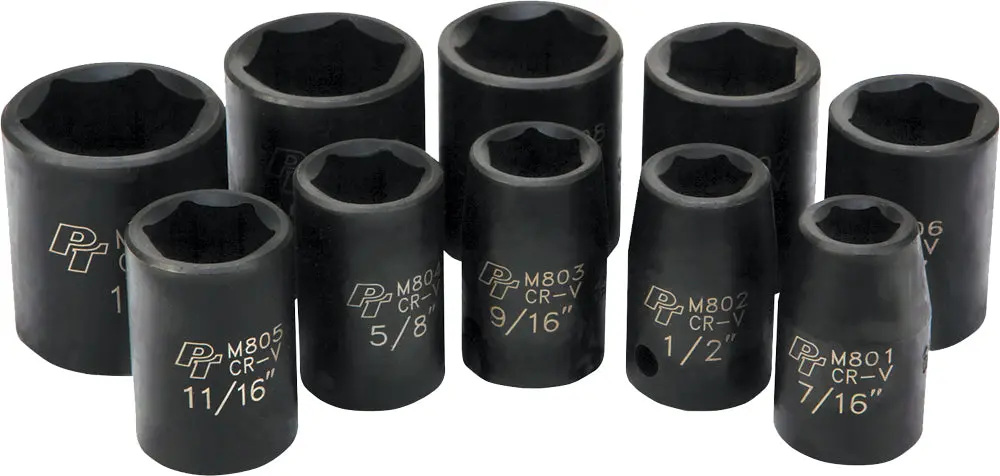 10 Pc 1/2" Sae Imp Skt Set Shallow 1