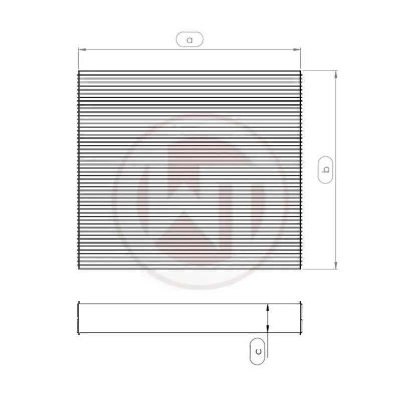 Wagner Tuning 240X251x52mm Radiator Core 1