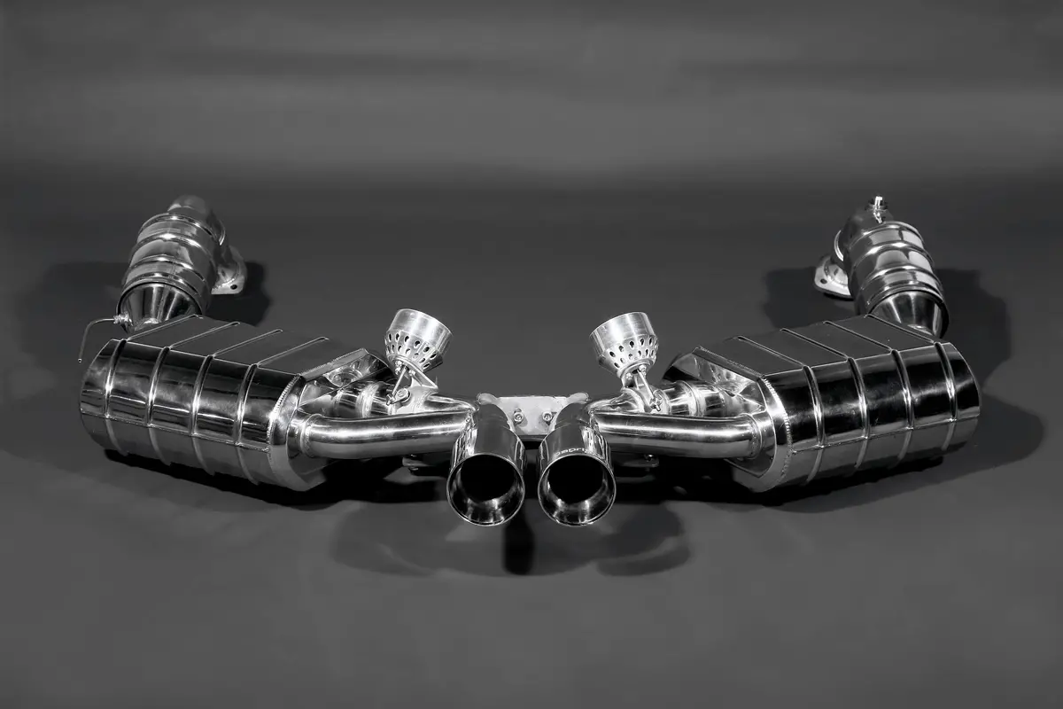 Capristo Racing Valved Exhaust + Headers + 250 Cell Sport Cat (Ces3) - Porsche 987.1 Cayman 1