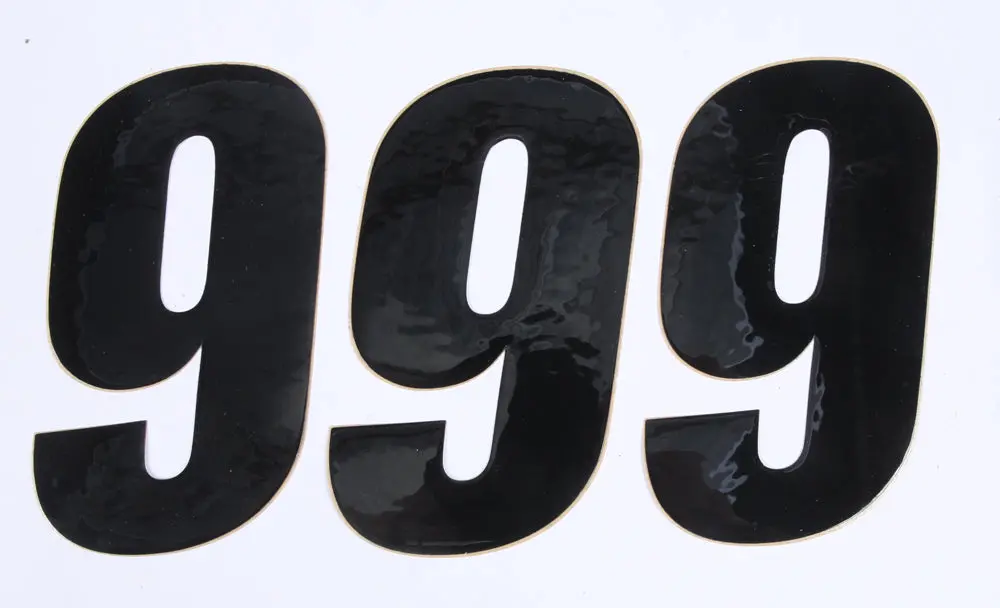 Number 9 Black 6" 3/Pk 1