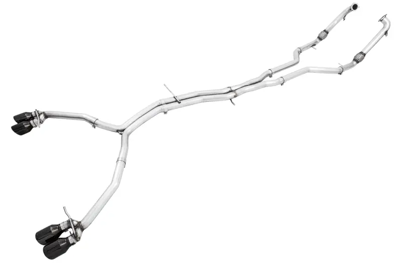 Awe Tuning Audi B9 S5 Sportback Track Edition Exhaust - Non-Resonated (Black 102Mm Tips) 1