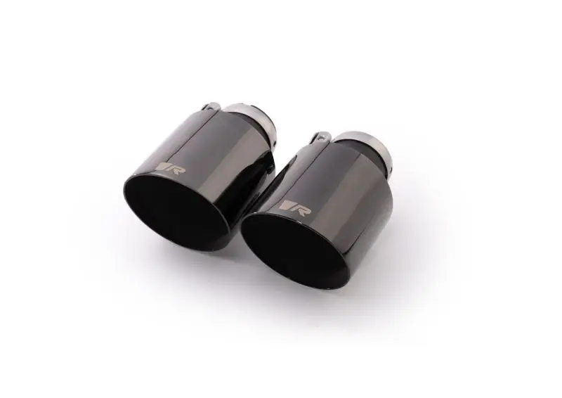 Remus Stainless Steel 115Mm Angled Engraved Black Chrome Tail Pipe Set (Pair) 1