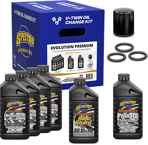 V Twin Full Oil Service Kit Evo Premium 1