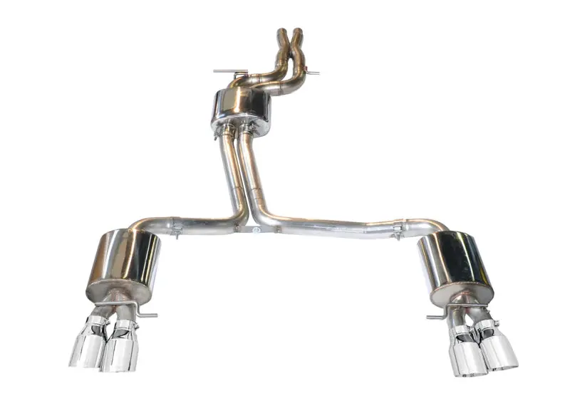 Awe Tuning Audi B8 S5 4.2L Touring Edition Exhaust System - Polished Silver Tips 1