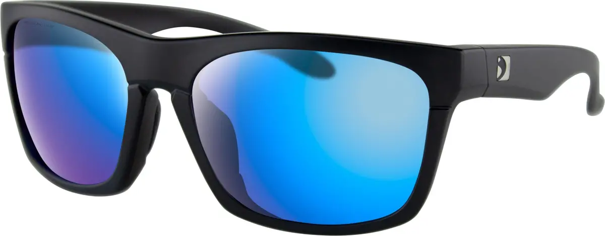 Route Sunglasses Matte Black W/Pur Hd/Light Blue Revo Mirr 1