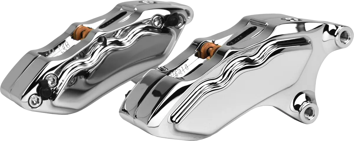 6 Pist Front Dual Caliper Kit Chrome W/ 11.8" Rotor 1