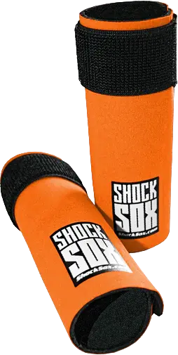 Shock Sox  6"  Orange Upside Down Forks 1