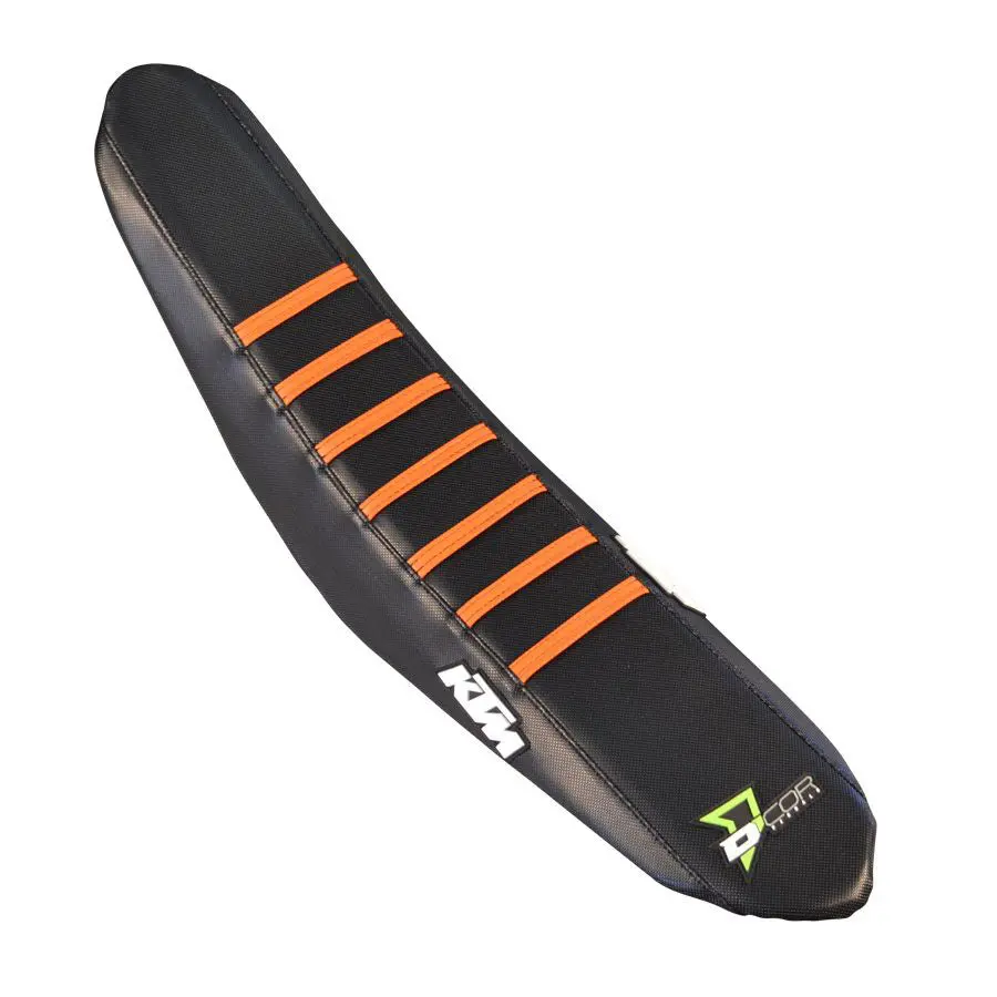 Seat Cover Black Orange Ribs Ktm Sx/F 125 450 1