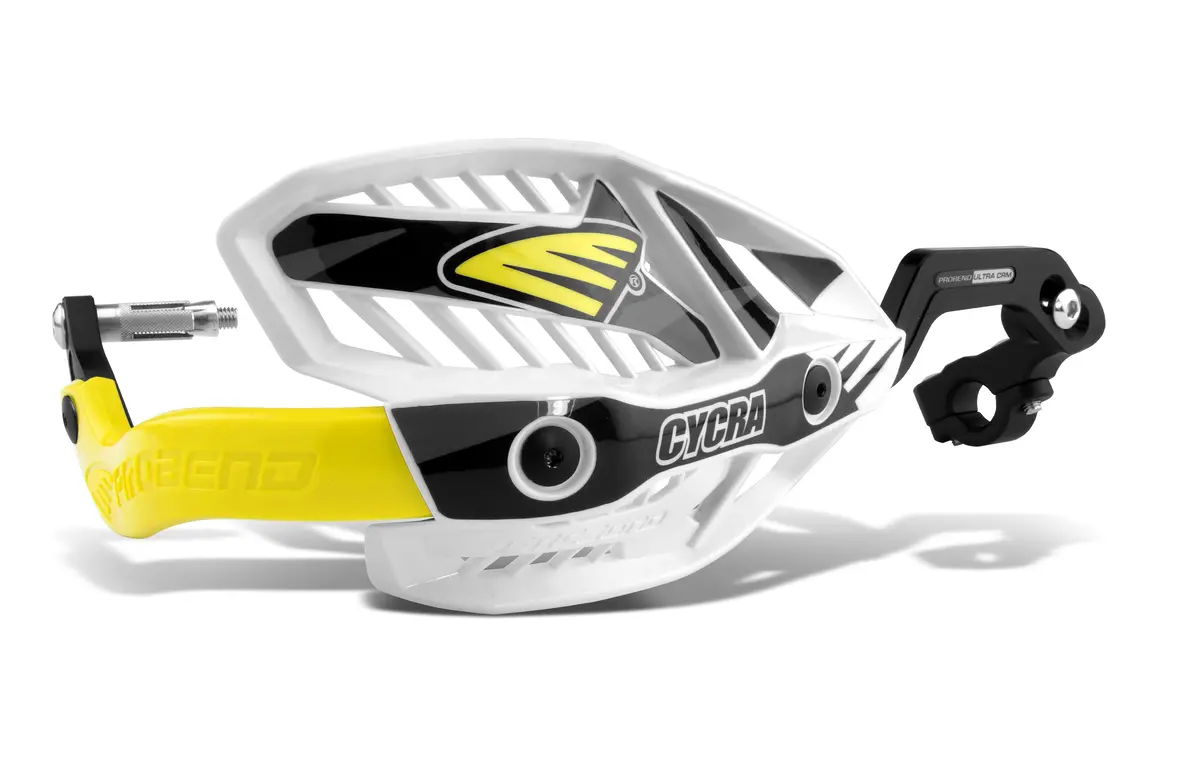 Crm Wrap Around Handguards 1 1/8" Clamp White/Yellow 2