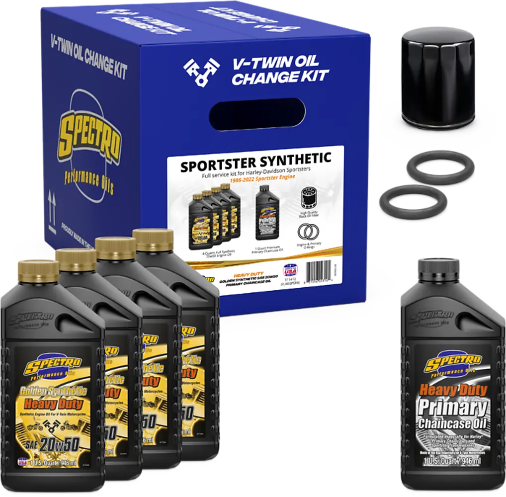 V Twin Full Oil Service Kit Xl Synthetic 1