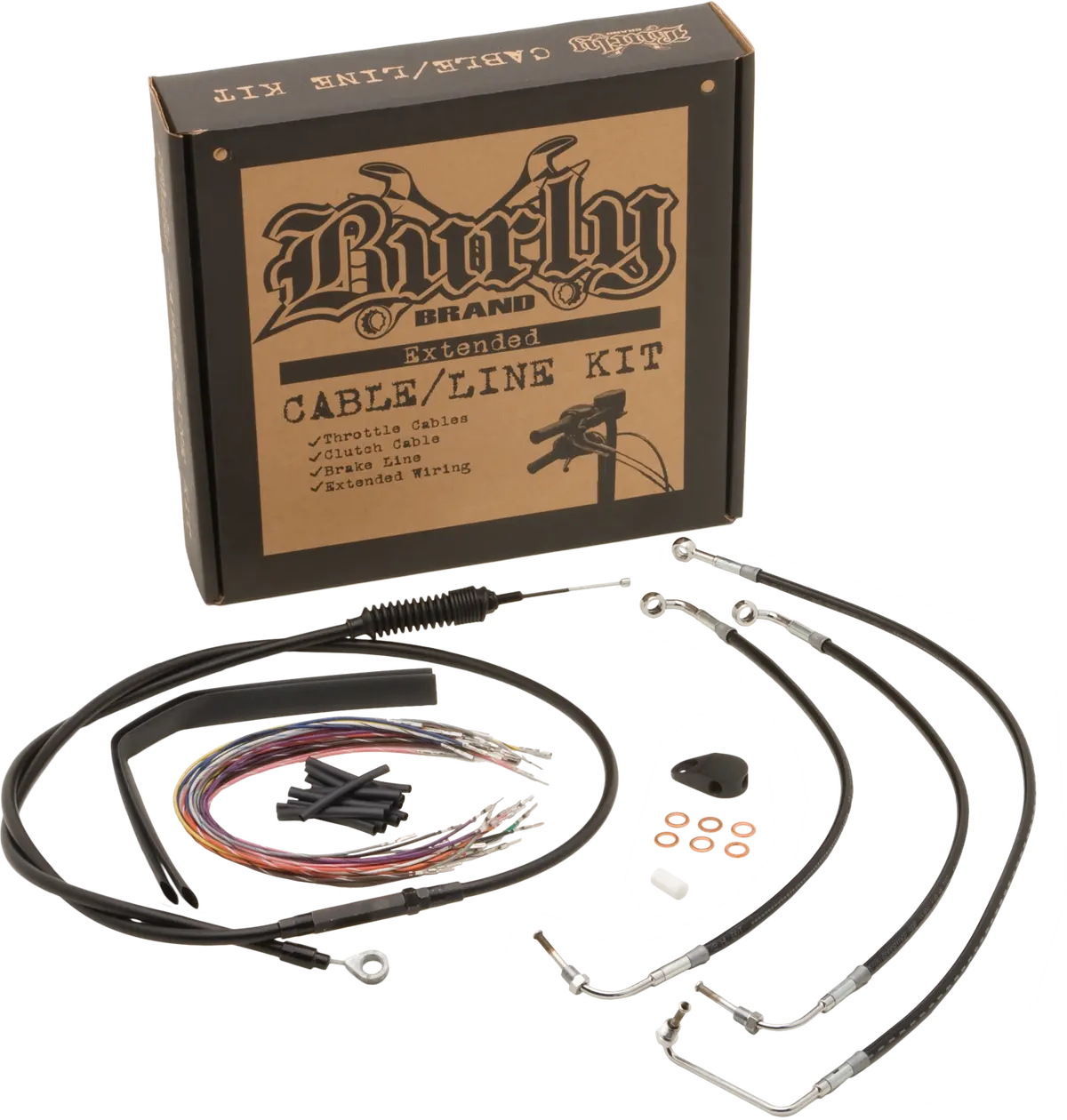 Burly Control Kit 12" T Bars Non Abs 2