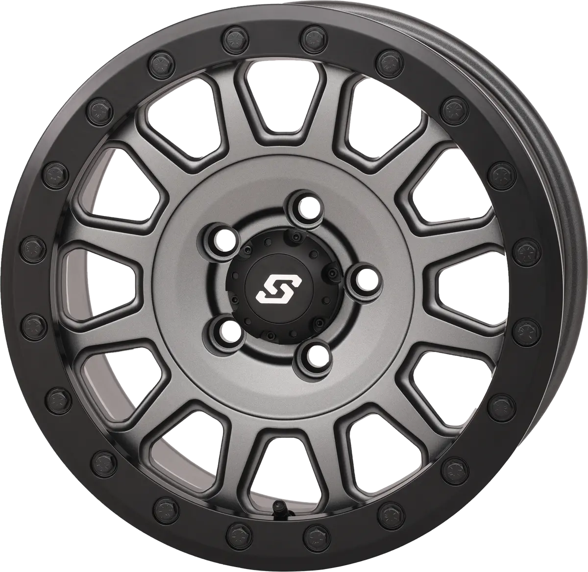 Adapt Wheel 15X7 5+2 5/4.5 Matte Gun Metal Grey 1
