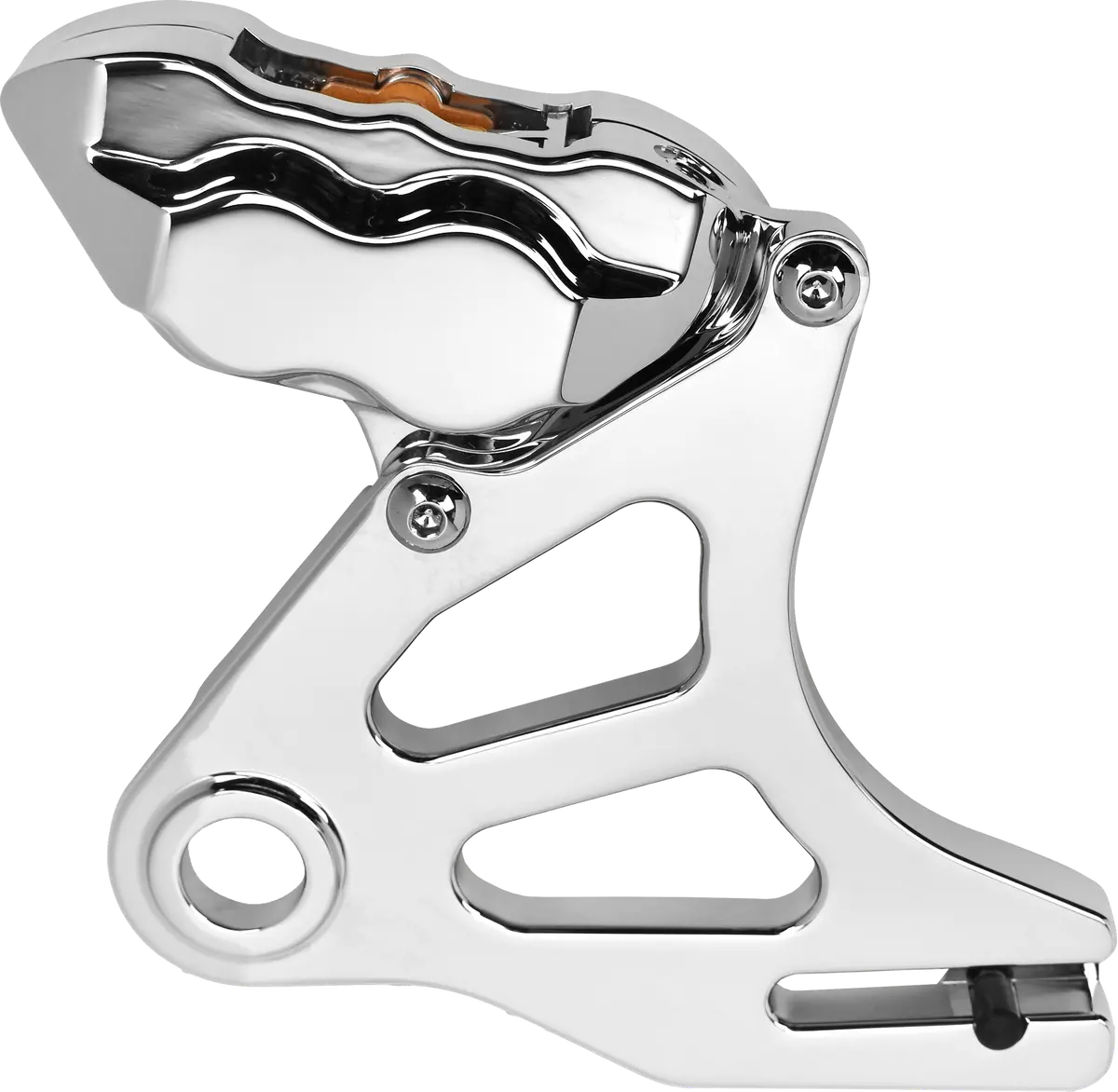 4 Pist Rear Caliper Kit Chrome St 18 Up 1
